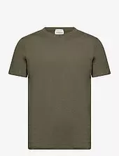 Organic Slub Yarn O-neck Tee S/s Lindbergh Khaki