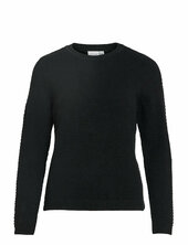 Vidalo O-neck L/s Knit Top - Noos Vila Black