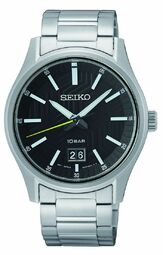 Seiko Herreur Sur535p1 Classic Sort/stål Ø39 Mm