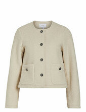 Vikera L/s Short Jacket Vila Beige