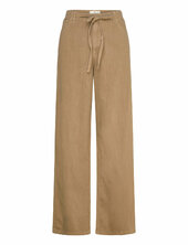 Wide-leg Denim Trousers With Belt Mango Beige
