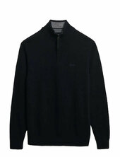 Wool Blend Half Zip Jumper Superdry Navy
