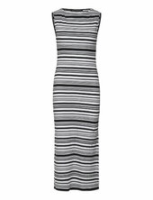 Sasia Rib Stripe Slvss Dress French Connection Black