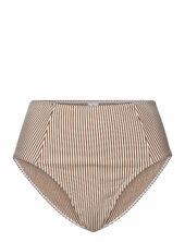 Striba High Waist Bikini Briefs Becksöndergaard Brown