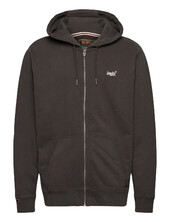 Essential Logo Zip Hoodie Hb Superdry Brown