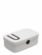 Personal Lunch Box A-z Design Letters White