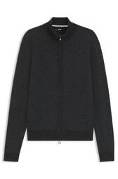 Strikket Cardigan I Ny Uld Og Bomuld