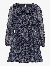 Anna Emina Chiffon Dress French Connection Navy