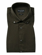 Bs Faruk Casual Modern Fit Shirt Bruun & Stengade Khaki