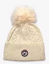 Avoriaz Cable-knit Beanie Twist & Tango Cream