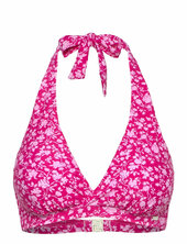 Maui Halterneck Bikini Bra Abecita Pink