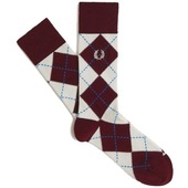 Langskaftede Strømper Fred Perry Jacquard Argyle Sock