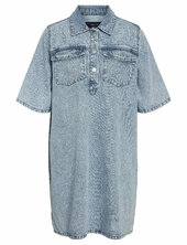 Nmindie S/s Short Dress Az429lb Noisy May Blue