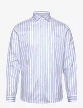 Striped Shirt L/s Lindbergh Blue