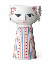 Eva Candle Holder H14 Cm Dusty Red Bjørn Wiinblad Pink