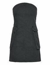 Strapless Slim Short Dress Han Kjøbenhavn Grey