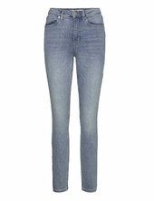 High-rise Skinny Jeans Mango Blue