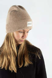 Akeelah Wool Beanie - Sand - Irréel - Sand One Size