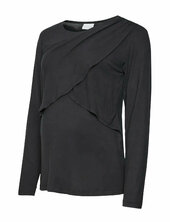 Mlalison Iris L/s Jrs Top 2f Mamalicious Black