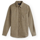 Skjorter M. Lange ærmer Portuguese Flannel Abstract Pied Poule Shirt - Green