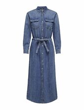 Onltrudy L/s Belt Dnm Dress Akm Only Blue