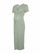 Mltrinity Tess Ss Jrs Midi Dress 2f Noos Mamalicious Green