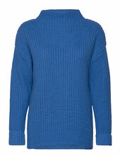 Slfselma Ls Knit Pullover Noos Selected Blue