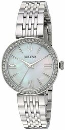 Bulova Dameur 96x153 Crystal Hvid/stål Ø30 Mm