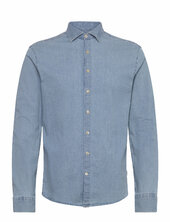 Soft Indigo Stretch Shirt L/s Lindbergh Blue