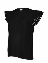 Mljuana Lia Wo Cap Sleeve Top 2f Mamalicious Black