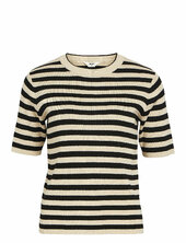 Objester S/s New Knit Pullover Noos Object Beige