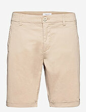 Chuck Regular Chino Poplin Shorts - Knowledge Cotton Apparel Beige