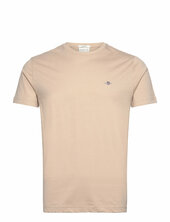 Slim Shield Ss T-shirt Gant Beige