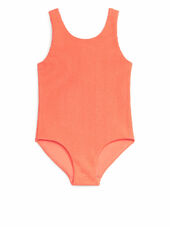 Seersucker Swimsuit - Orange