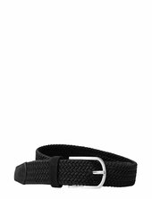 Slhtom Braided Textile Belt Selected Black