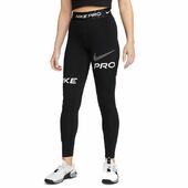 Nike Pro Drifit Midrise Fulllength Graphic Tights Damer Tøj Sort M
