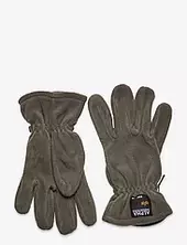 Label Fleece Gloves Alpha Industries Green