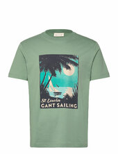 Placed Graphic T-shirt Gant Green