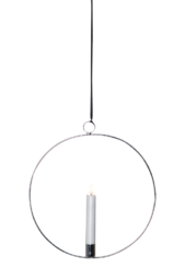 Indendørsdekoration Flamme Ring Silver