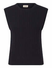 Ria Vest Jumperfabriken Black