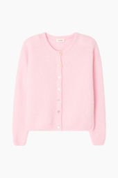 Vitow Cardigan - Sugared Almond Melange - American Vintage - Lyserød M