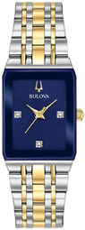 Bulova Dameur 98p177 Blå/gul Guldtonet Stål