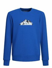 Jcomountain Logo Sweat Crew Neck Sn Jnr Jack & J S Blue