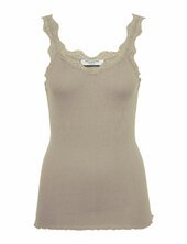 Organic Top W/ Lace Rosemunde Beige