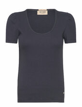 Mmlani O-ss Rib Tee Mos Mosh Navy
