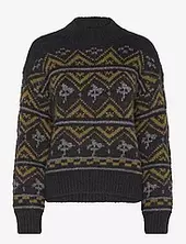Metallic Fair Isle Pullover Scotch & Soda Black