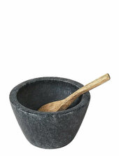 Marina Bowl With Spoon Broste Copenhagen Black
