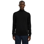 Pullovere Selected  Noos Tray Roll Neck Knit - Black
