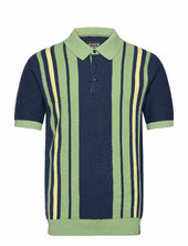 Structured Knitted Regular Fit Polo Scotch & Soda Blue