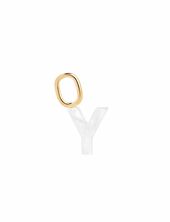 Lucid Letter Charm Maria Black Gold